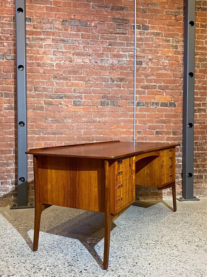 1960s Brazilian Rosewood Desk by Svend Madsen for Sigurd Hansen