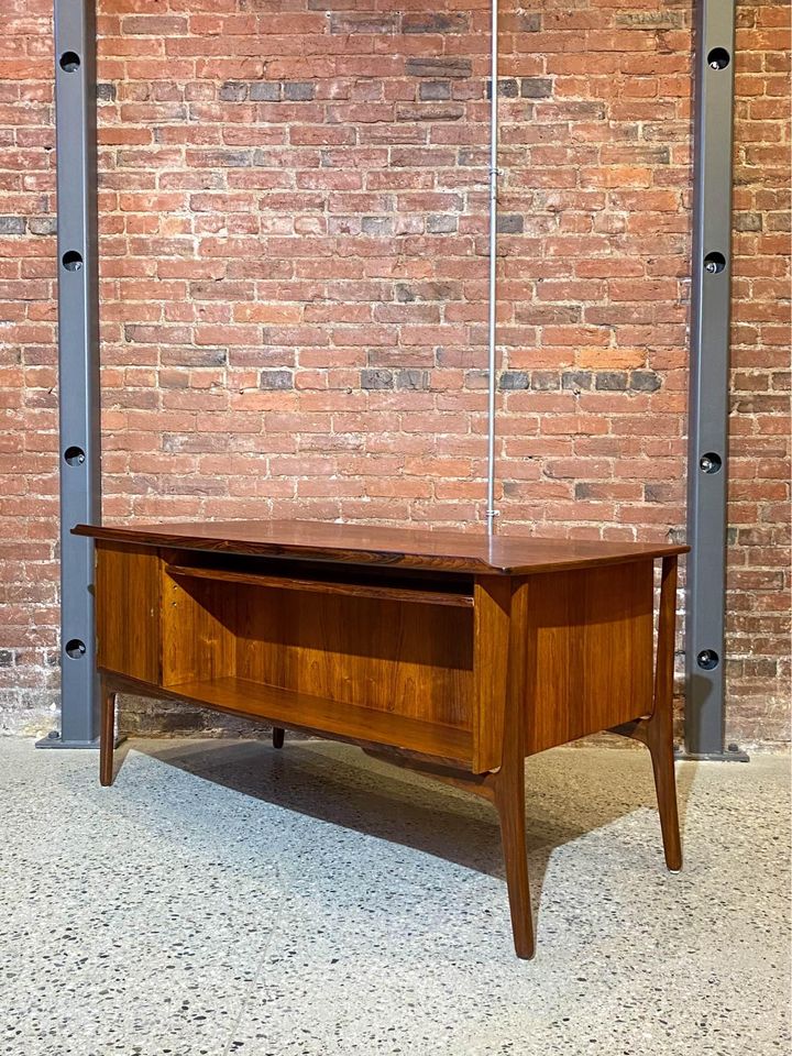 1960s Brazilian Rosewood Desk by Svend Madsen for Sigurd Hansen