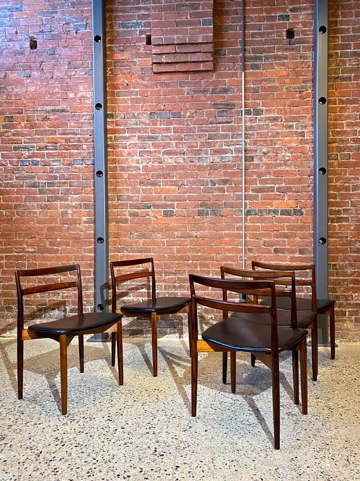 1960s Brazilian Rosewood Dining Chairs by Harry Ostergaard