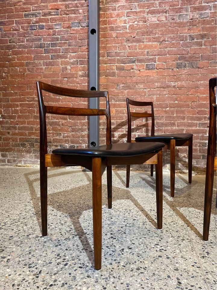 1960s Brazilian Rosewood Dining Chairs by Harry Ostergaard