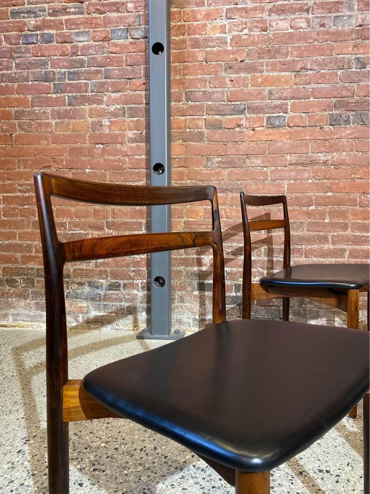 1960s Brazilian Rosewood Dining Chairs by Harry Ostergaard