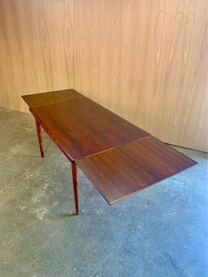 1960s Brazilian Rosewood Dining Table Made in Denmark