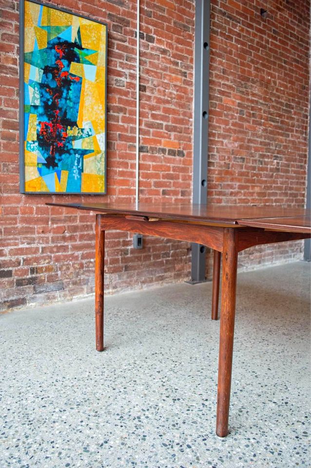 1960s Brazilian Rosewood Dining Table Made in Denmark