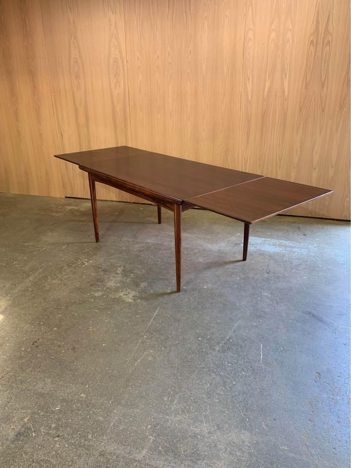 1960s Brazilian Rosewood Dining Table Made in Denmark