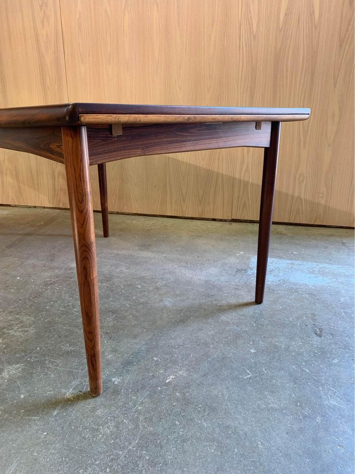 1960s Brazilian Rosewood Dining Table Made in Denmark