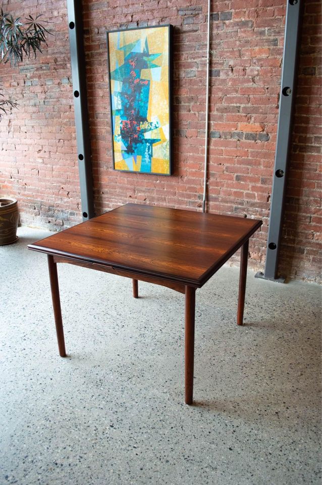 1960s Brazilian Rosewood Dining Table Made in Denmark