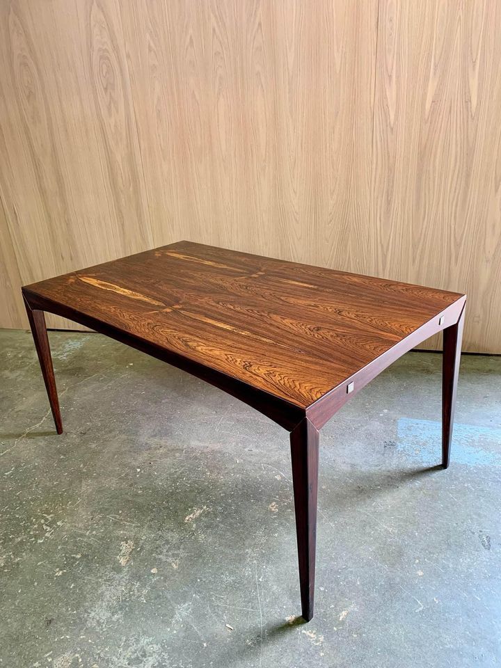 1960s Brazilian Rosewood Dining Table Made in Denmark