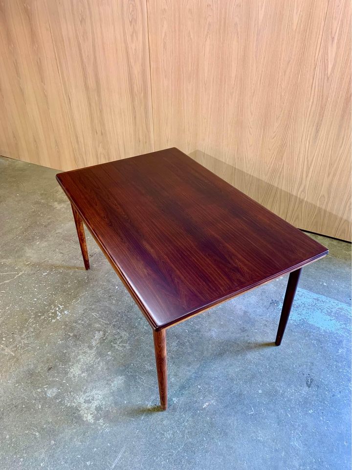 1960s Brazilian Rosewood Dining Table Made in Denmark