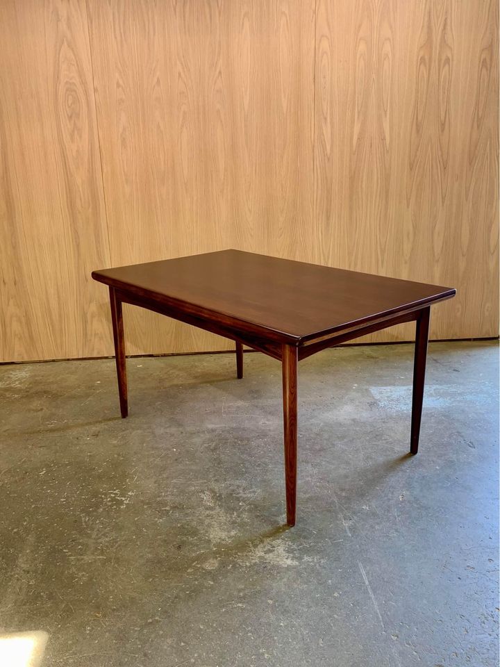 1960s Brazilian Rosewood Dining Table Made in Denmark