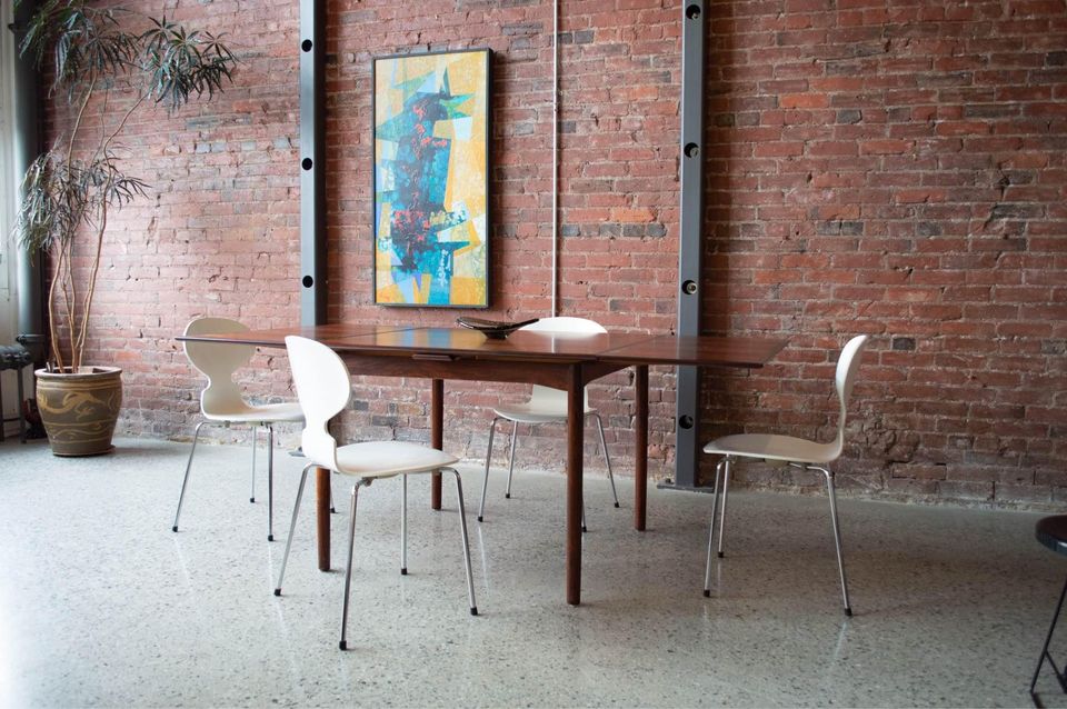 1960s Brazilian Rosewood Dining Table Made in Denmark