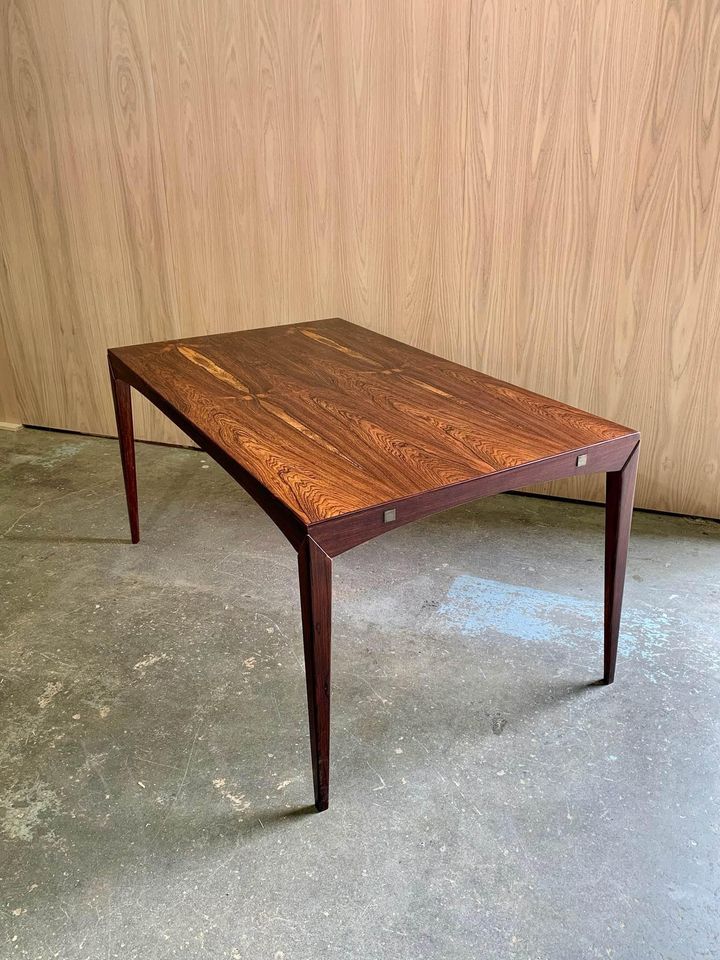 1960s Brazilian Rosewood Dining Table Made in Denmark