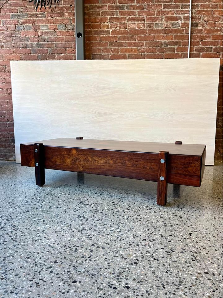 1960s Brazilian Rosewood Eleh Bench by Sergio Rodrigues