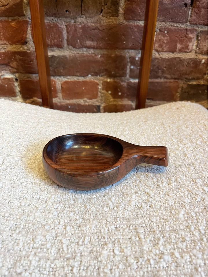 1960s Brazilian Rosewood Handled Bowl by Jean Gillon