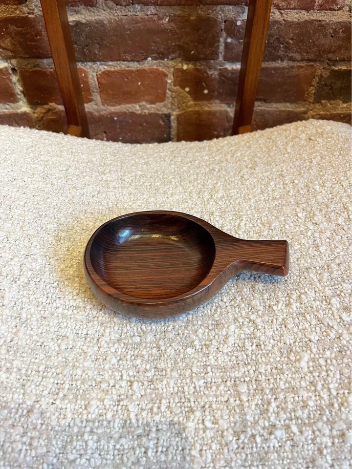 1960s Brazilian Rosewood Handled Bowl by Jean Gillon