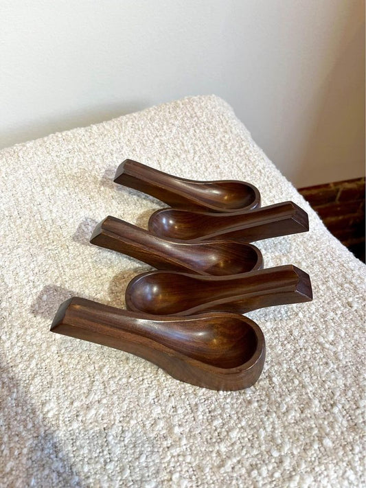 1960s Brazilian Rosewood Pipe Holder Sculpture by Jean Gillon