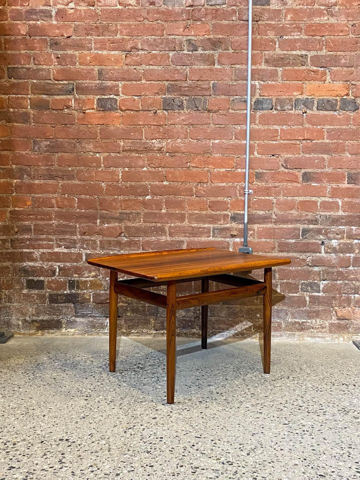 1960s Brazilian Rosewood Side End Coffee Table by Grete Jalk