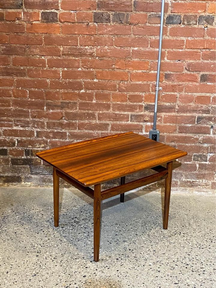 1960s Brazilian Rosewood Side End Coffee Table by Grete Jalk