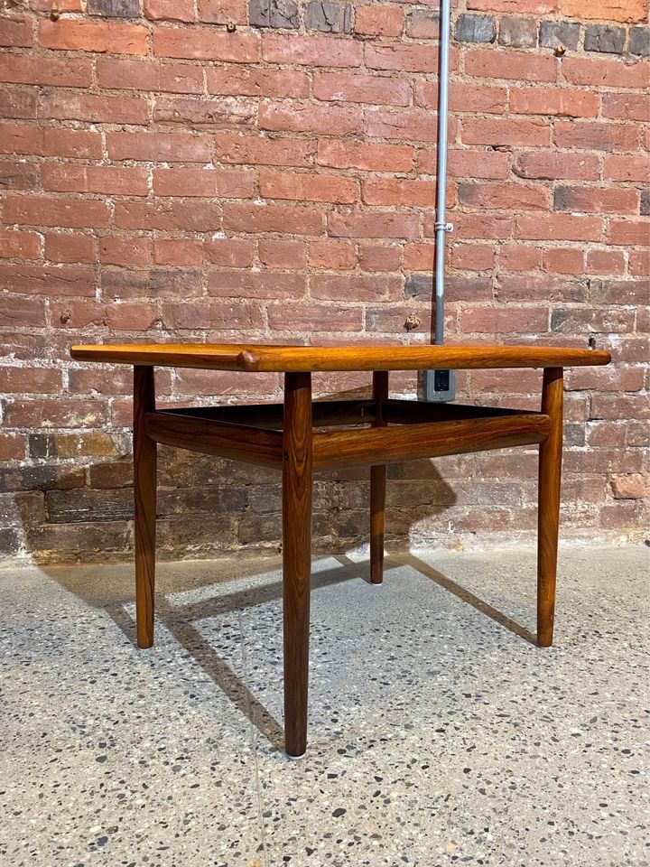 1960s Brazilian Rosewood Side End Coffee Table by Grete Jalk