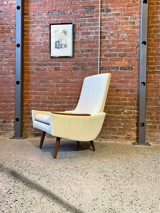 1960s Canadian Teak High Back Lounge Chair