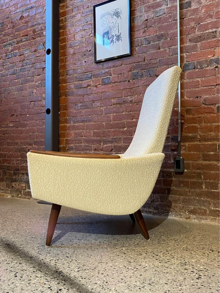 1960s Canadian Teak High Back Lounge Chair