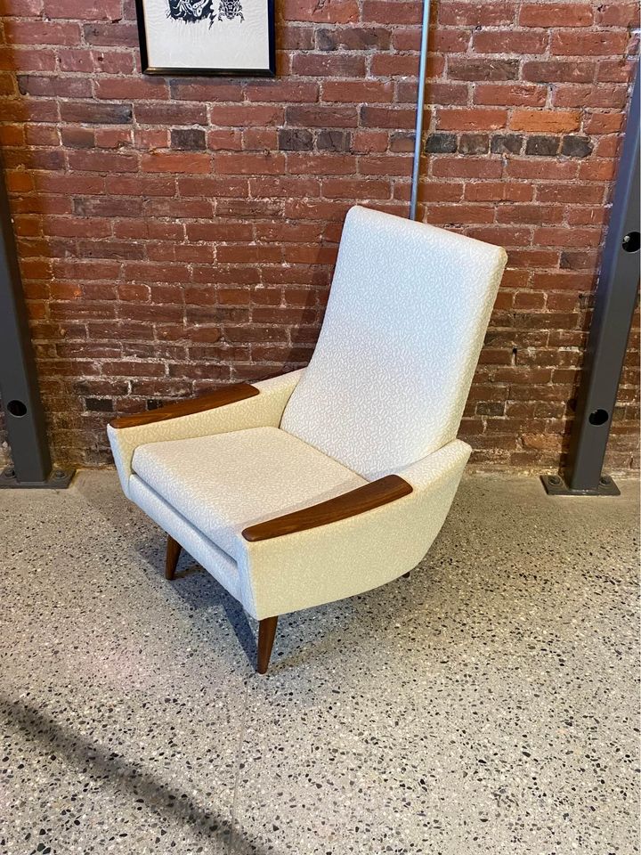 1960s Canadian Teak High Back Lounge Chair