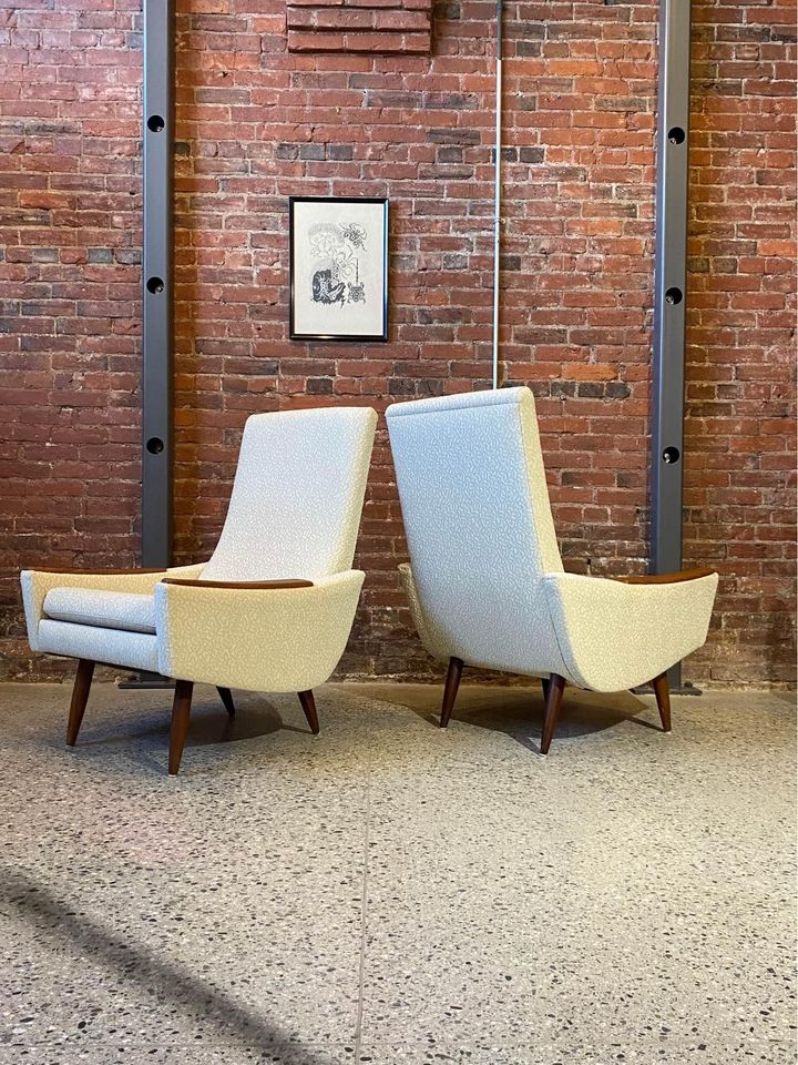 1960s Canadian Teak High Back Lounge Chair