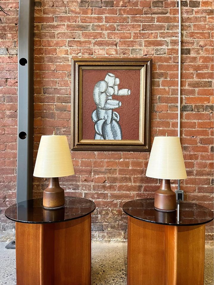 1960’s Ceramic Table Lamps by Lotte and Gunnar Bostland