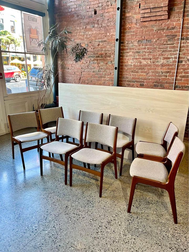 1960's Danish Afrormosia Teak Dining Chairs