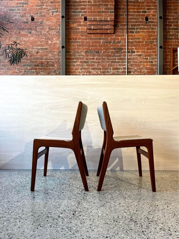 1960's Danish Afrormosia Teak Dining Chairs