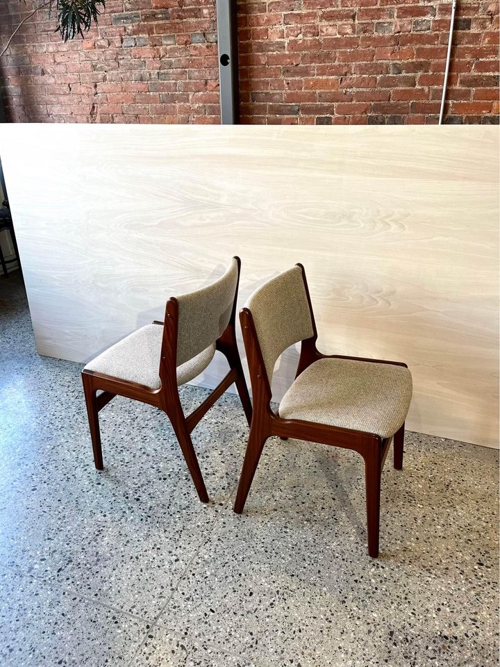 1960's Danish Afrormosia Teak Dining Chairs