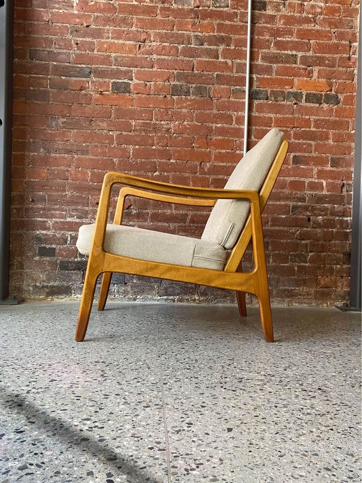 1960s Danish Beech Lounge Chair by Ole Wanscher