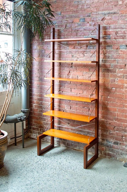 1960s Danish Freestanding Teak Bookcase by Poul Cadovius