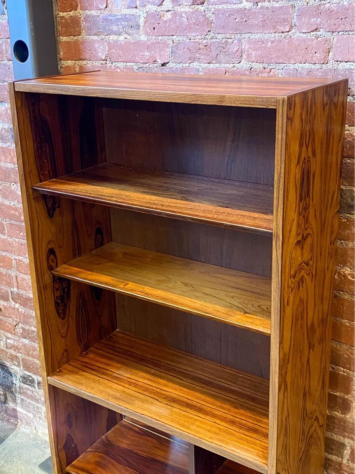 1960s Danish Rosewood Bookcase Bookshelf