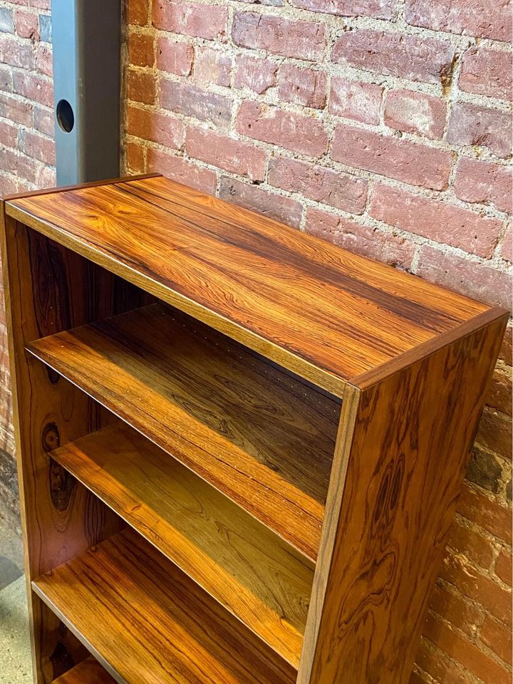 1960s Danish Rosewood Bookcase Bookshelf