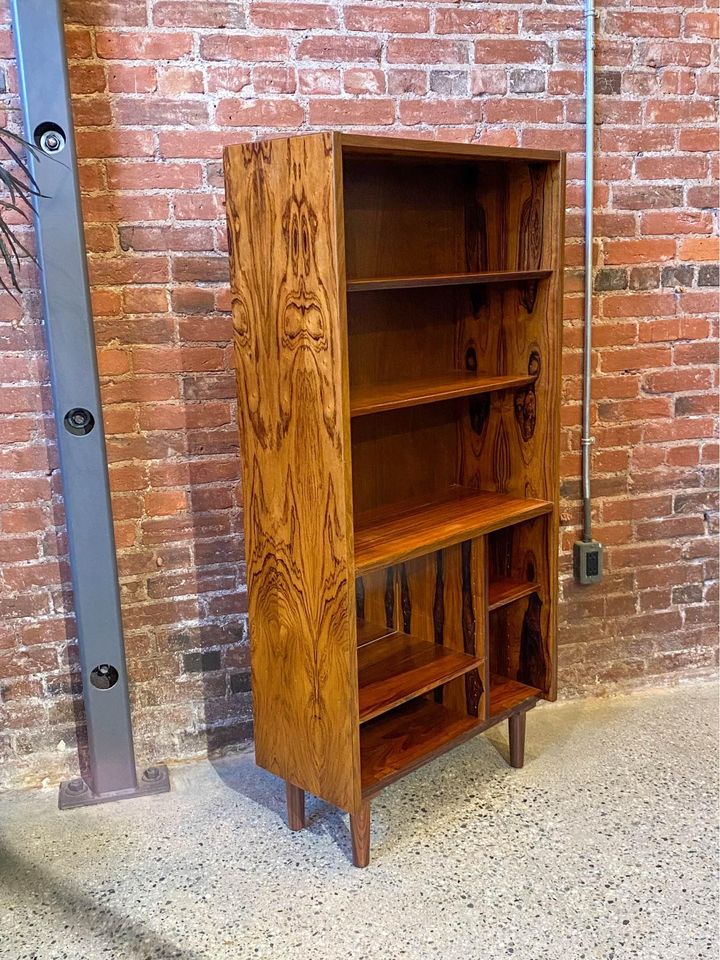 1960s Danish Rosewood Bookcase Bookshelf