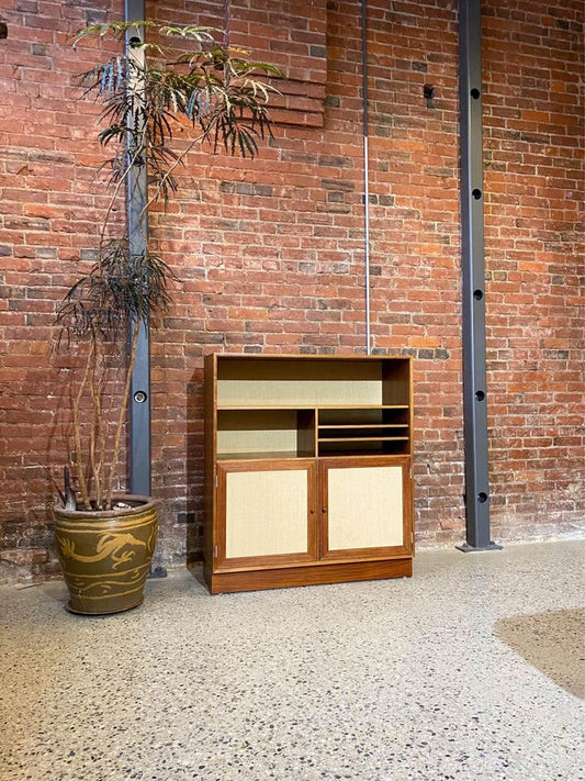 1960s Danish Rosewood Bookcase Cabinet