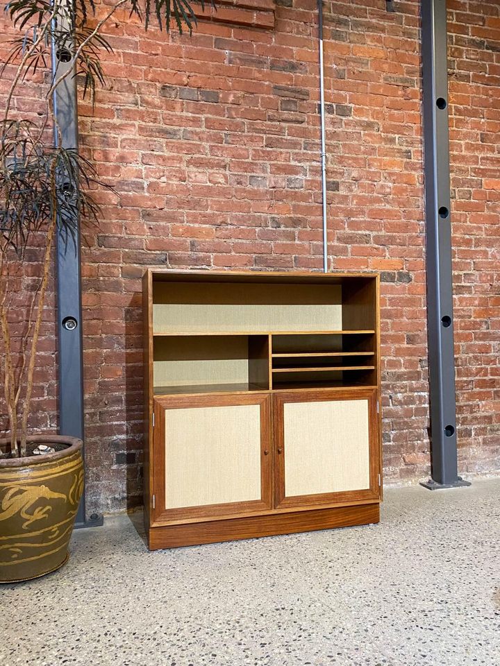 1960s Danish Rosewood Bookcase Cabinet