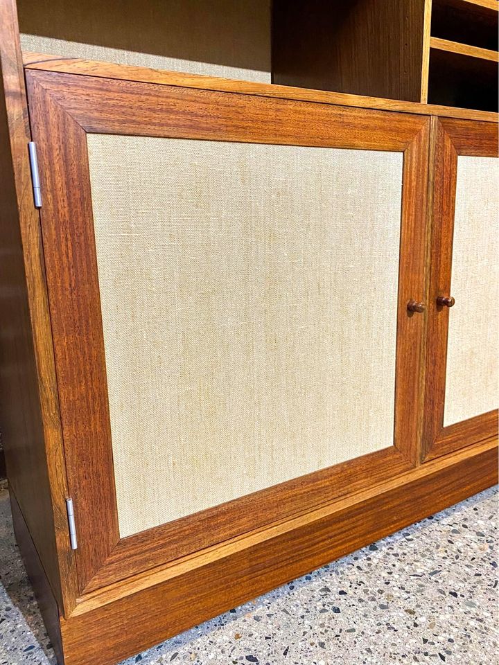 1960s Danish Rosewood Bookcase Cabinet