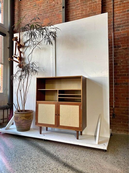 1960s Danish Rosewood Cabinet Bookcase Cabinet