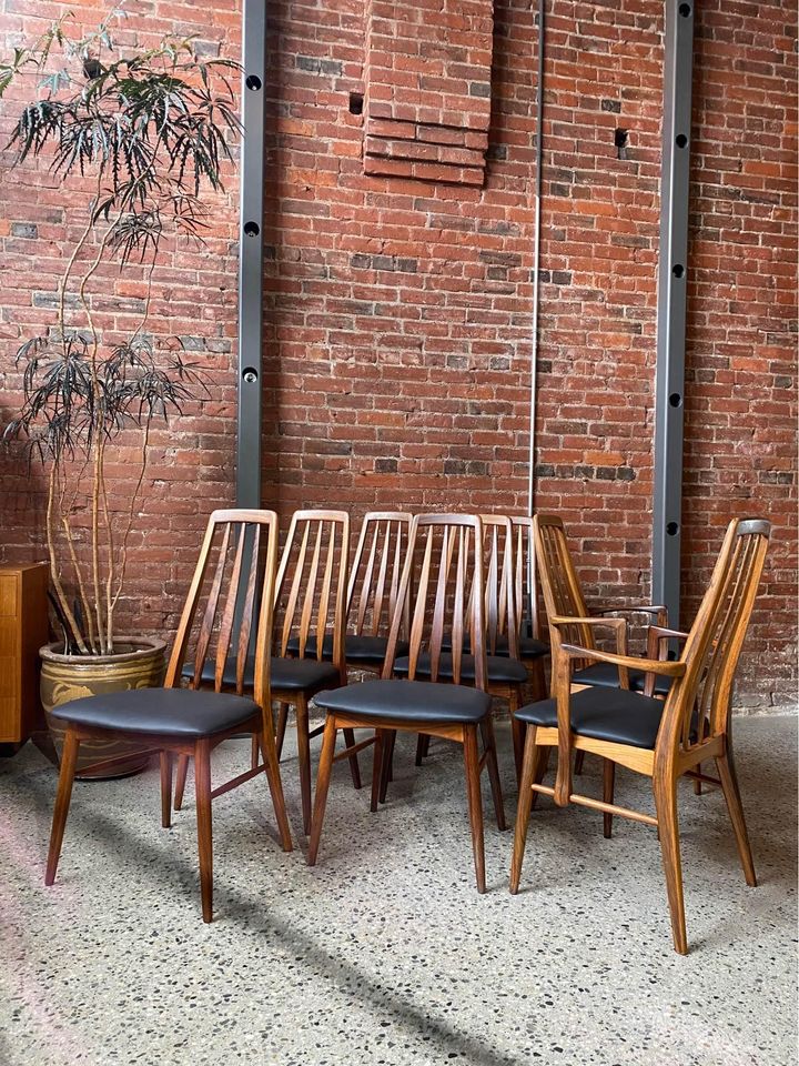 1960s Danish Rosewood Dining Chairs by Niels Koefoed