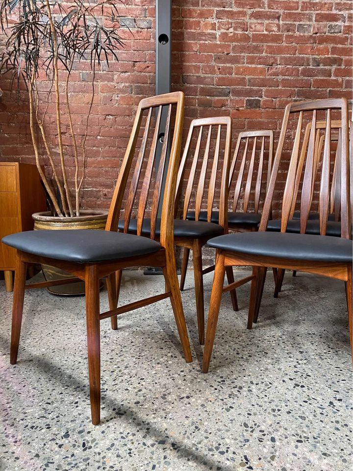 1960s Danish Rosewood Dining Chairs by Niels Koefoed