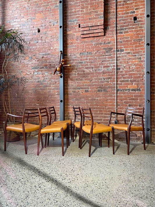 1960s Danish Rosewood Dining Chairs by Niels Møller