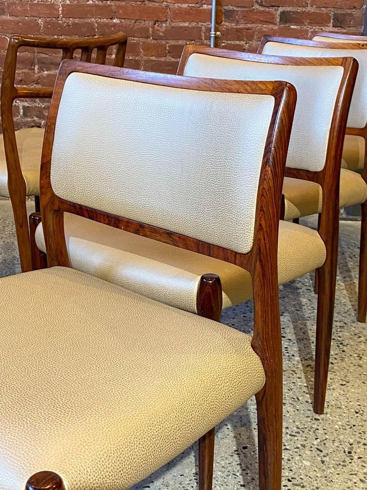 1960s Danish Rosewood Dining Chairs by Niels Møller