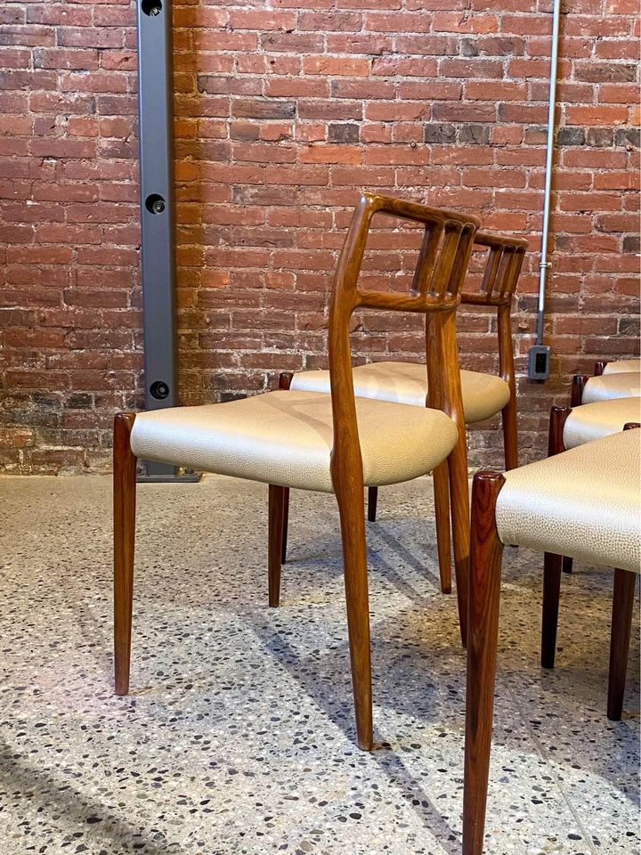 1960s Danish Rosewood Dining Chairs by Niels Møller