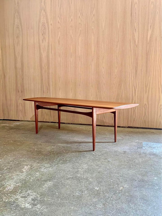 1960s Danish Solid Teak Coffee Table by Edvard Kindt-Larsen