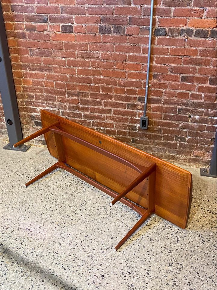 1960s Danish Solid Teak Coffee Table by Edvard Kindt-Larsen