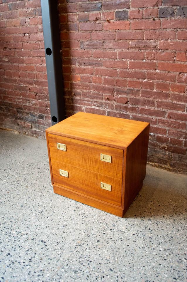 1960s Danish Teak Bar Cabinet Side Table