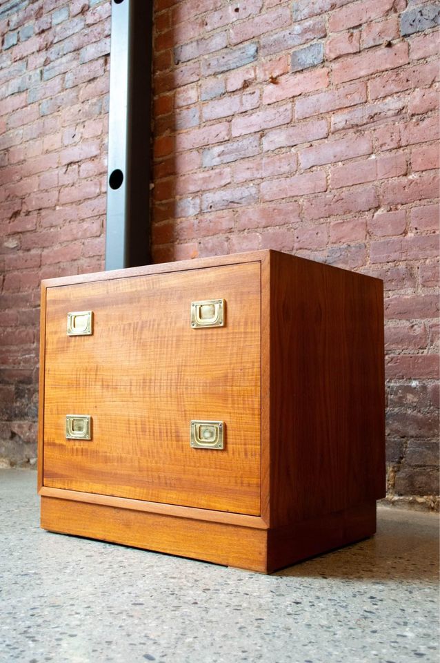 1960s Danish Teak Bar Cabinet Side Table