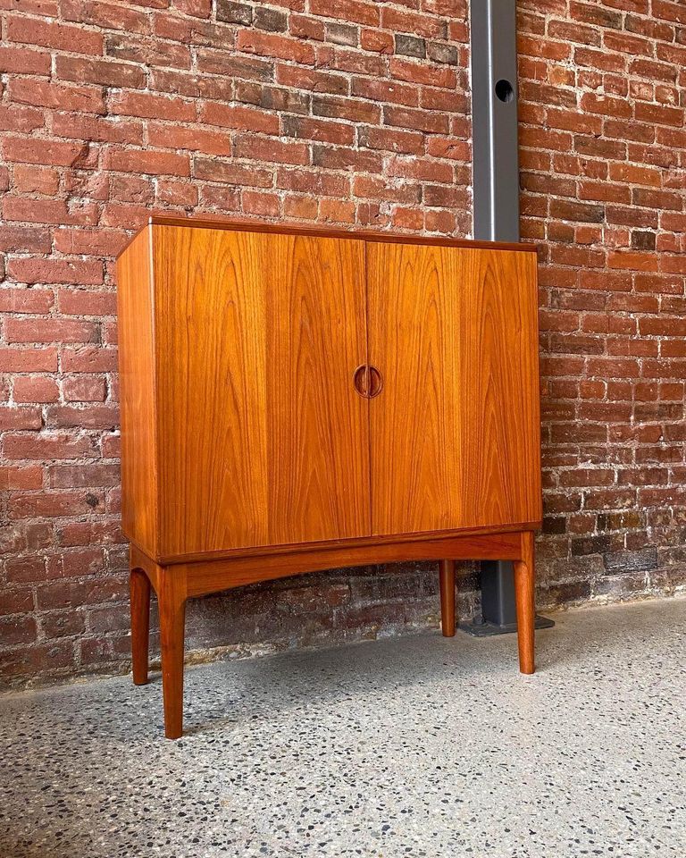 1960s Danish Teak Bar Cabinet