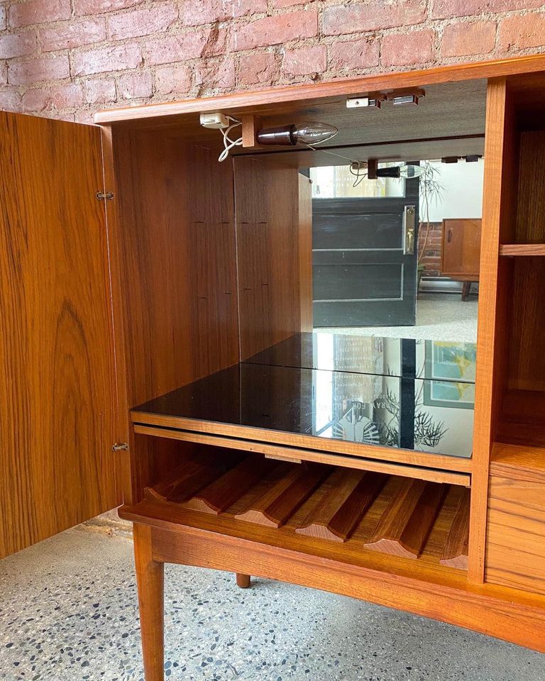 1960s Danish Teak Bar Cabinet